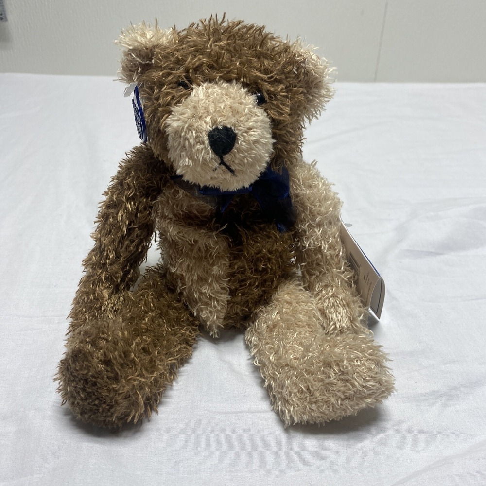 GANZ HERITAGE COLLECTION COFFEE 10" CREAM/BROWN BEAR Plush bean with tags